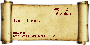 Tarr Laura névjegykártya